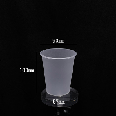 90 il calibro 360ml Dull Polish Plastic Cups Transparent all'aperto ha glassato dei coperchi