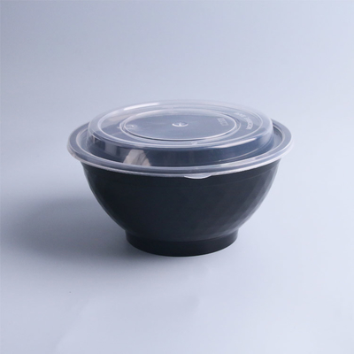 Su ordinazione stampati eliminano ad insalatiera di plastica rotonda 750Ml eliminabile 950 ml