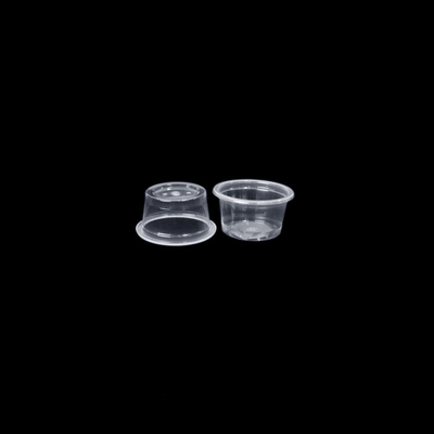 Perdita nera eliminabile del ODM dell'OEM della chiara tazza di plastica della salsa resistente per il soufflè del chutney