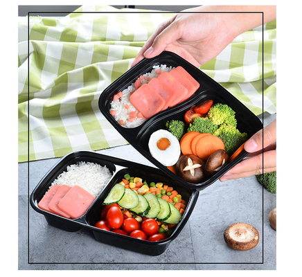 Microwavable elimini a pp i contenitori di alimento di plastica eliminabili con il coperchio