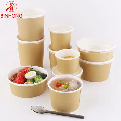 Contenitori asportabili rotondi di carta kraft 32oz Eco