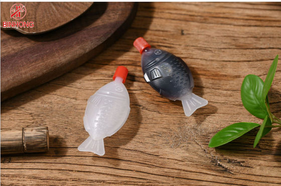 Pesce di plastica eliminabile asportabile d'approvvigionamento della salsa di soia imbottigliare 1,5 2 once