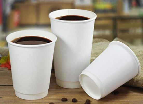 Tazza 16oz della bevanda del caffè della carta kraft di doppio strato ISO9001 per il caffè