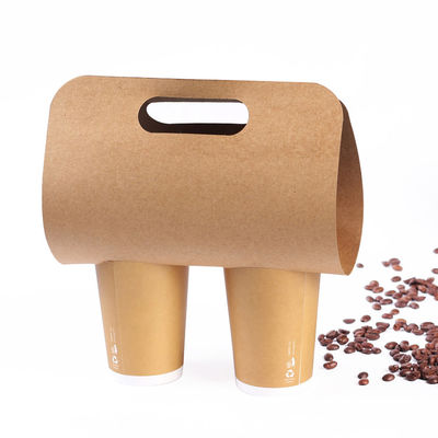 supporto di tazze asportabile del caffè della singola doppia tazza di 350g Kraft