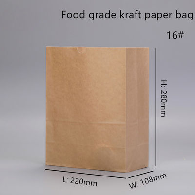Borse eliminabili del forno di Brown Kraft con il fondo quadrato