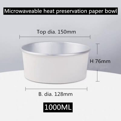 Eliminabili Microwaveable impermeabili al grasso portano via le scatole di pranzo