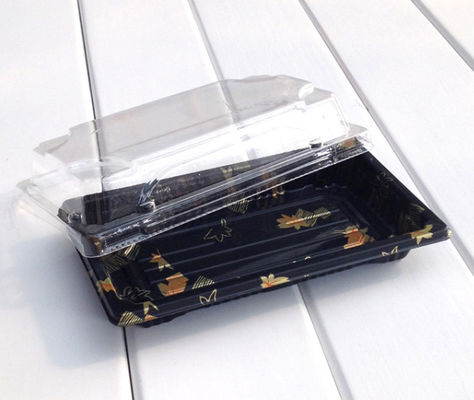 Contenitore di plastica eliminabile accatastabile dei sushi di PS
