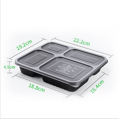 Contenitore di alimento eliminabile Microwavable dei pp 500 650 750 1000ml
