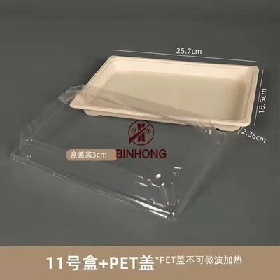 Contenitore asportabile Eco biodegradabile di sushi di carta amichevole