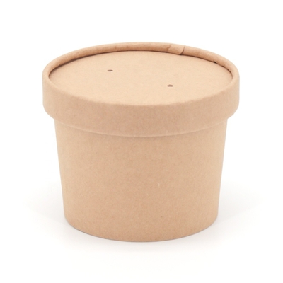Ciotola di carta del gelato di carta kraft/tazza/vasche a parete semplice