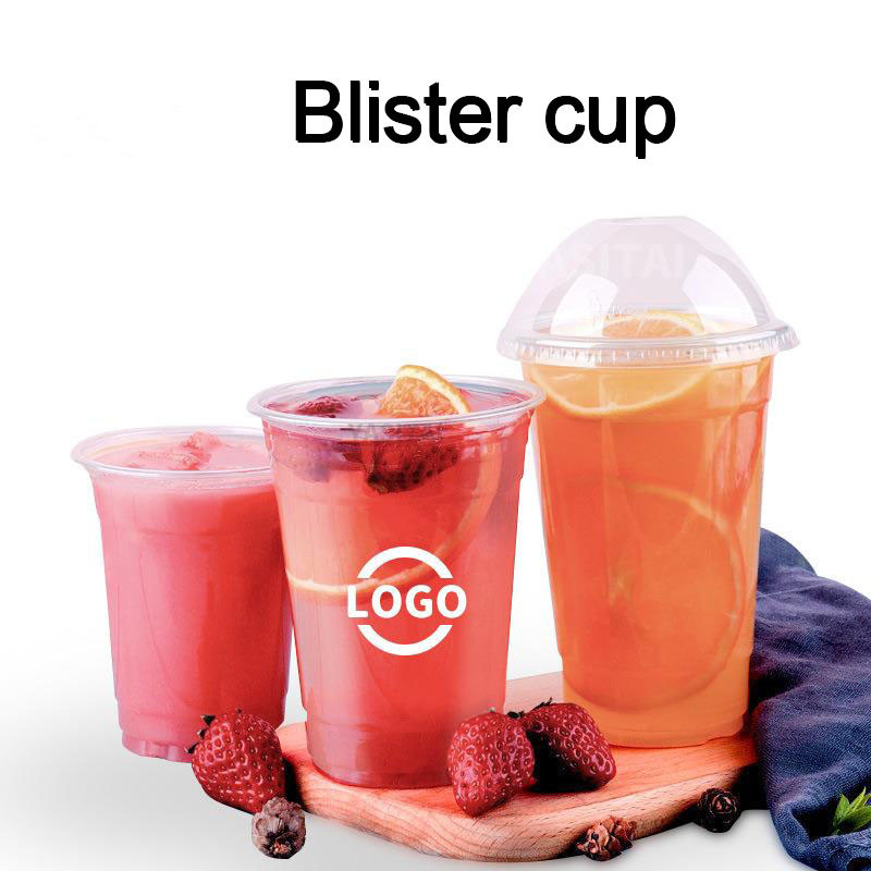 Tazza di plastica eliminabile del diametro della bolla della bolla dei coperchi superiori della tazza per bere della frutta
