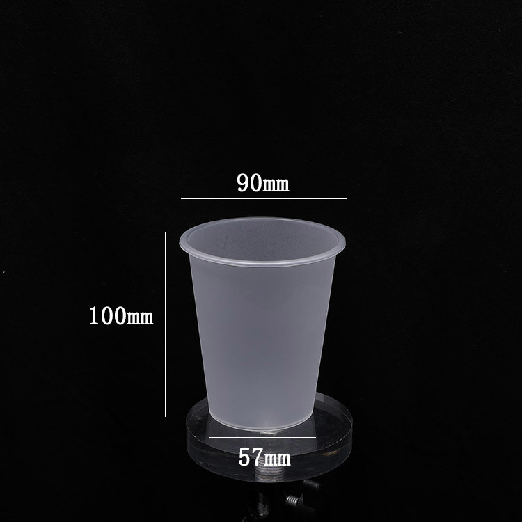 90 il calibro 360ml Dull Polish Plastic Cups Transparent all'aperto ha glassato dei coperchi