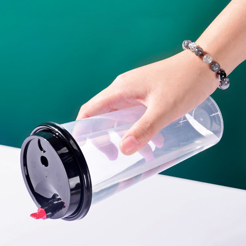 Bevanda su ordinazione di Logo Printed For Cold Hot della chiara pp Boba tazza di plastica eliminabile della bolla del coperchio