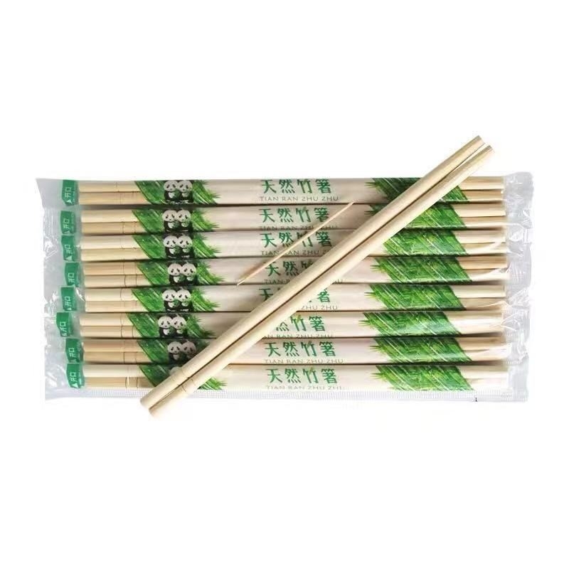 Giapponese Disposable Customized Bamboo Round Chopstick, opp wrap, bamboo nude.