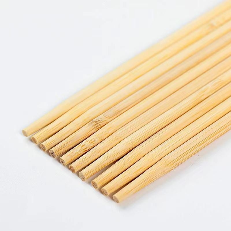 Giapponese Disposable Customized Bamboo Round Chopstick, opp wrap, bamboo nude.
