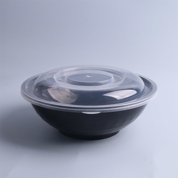Su ordinazione stampati eliminano ad insalatiera di plastica rotonda 750Ml eliminabile 950 ml