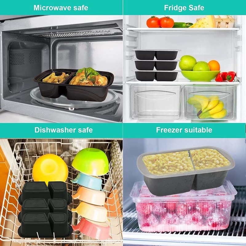 Microwavable elimini a pp i contenitori di alimento di plastica eliminabili con il coperchio
