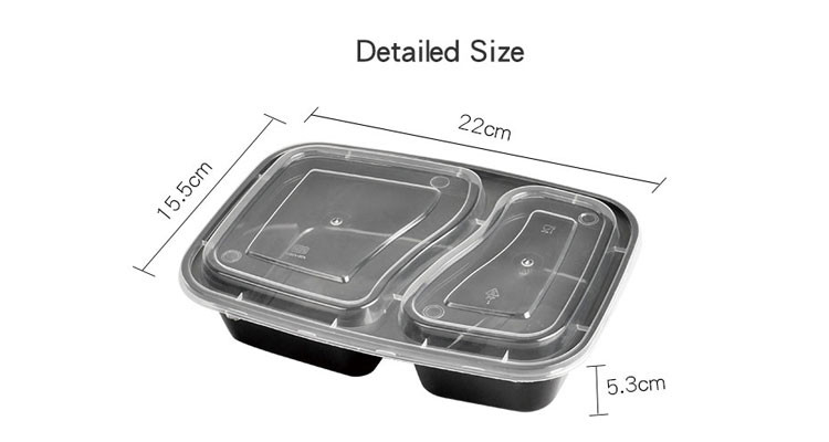 Microwavable elimini a pp i contenitori di alimento di plastica eliminabili con il coperchio
