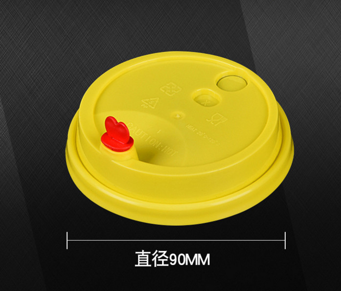 Coperchio a perfetta tenuta eliminabile dello stampaggio ad iniezione della bevanda del ghiaccio del tè del latte del coperchio di plastica di 90MM