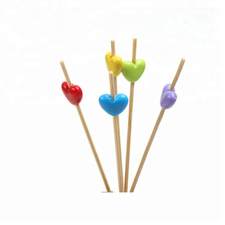 Logo Bamboo Knot Picks Skewers su ordinazione non ha ricoperto la resistenza al calore facilmente pulita