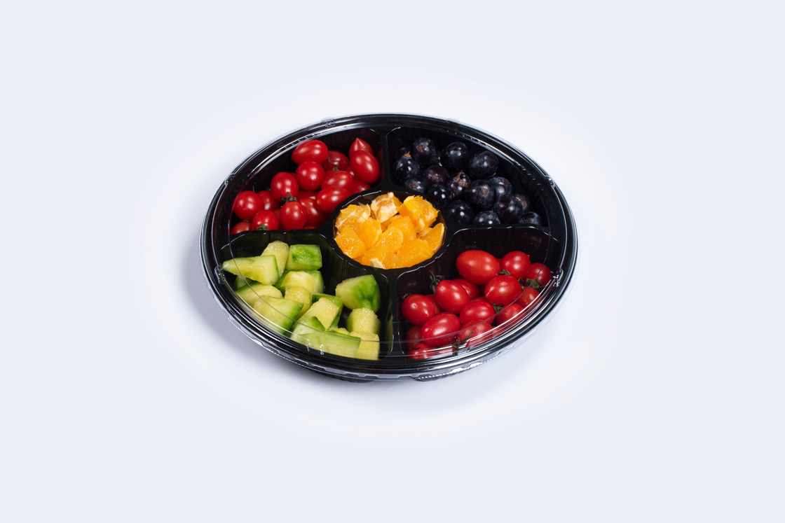 FDA/UE Rotonda/ rettangolare/ in forma di barca, scatola di plastica per imballaggi alimentari, con coperchio antinfoche