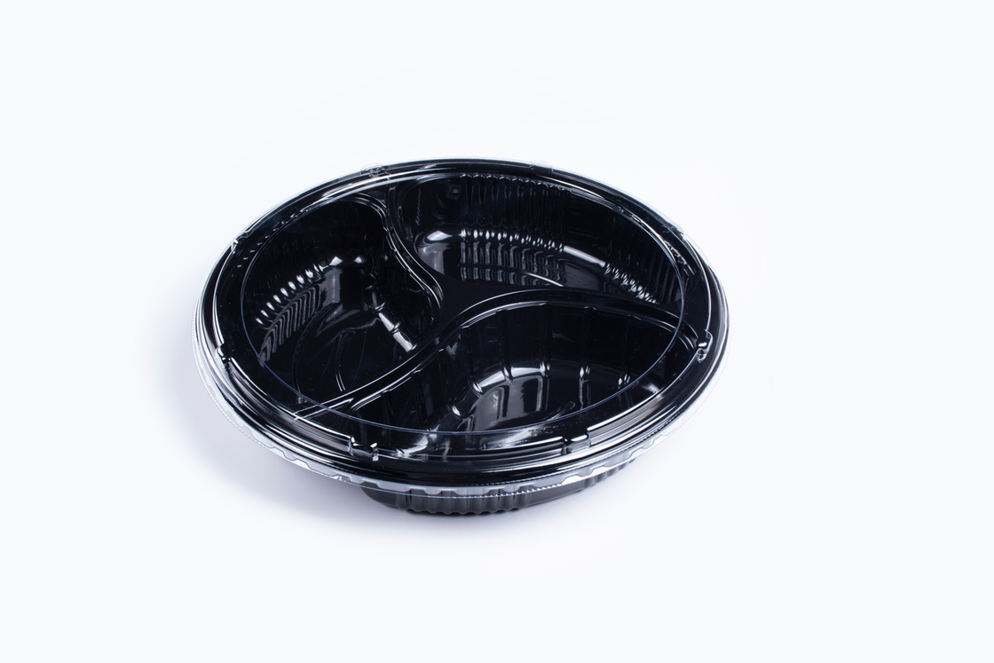 FDA/UE Rotonda/ rettangolare/ in forma di barca, scatola di plastica per imballaggi alimentari, con coperchio antinfoche