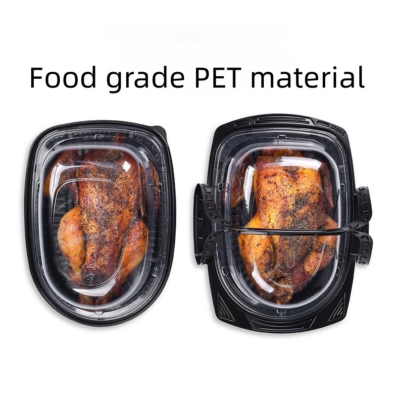 Imballaggio monouso in plastica da asporto Contenitore per sushi vassoio rotondo per feste