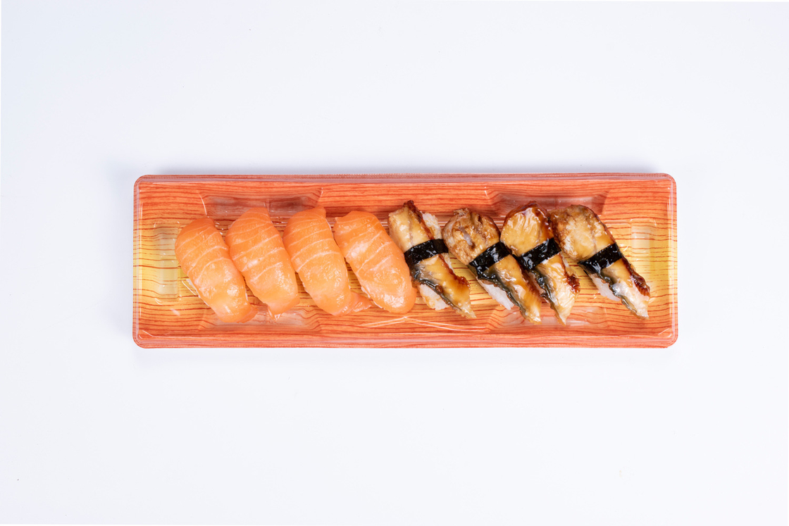 Scatole da prendere Scatole di imballaggio per sushi usa e getta con coperchio Contenitore di plastica trasparente