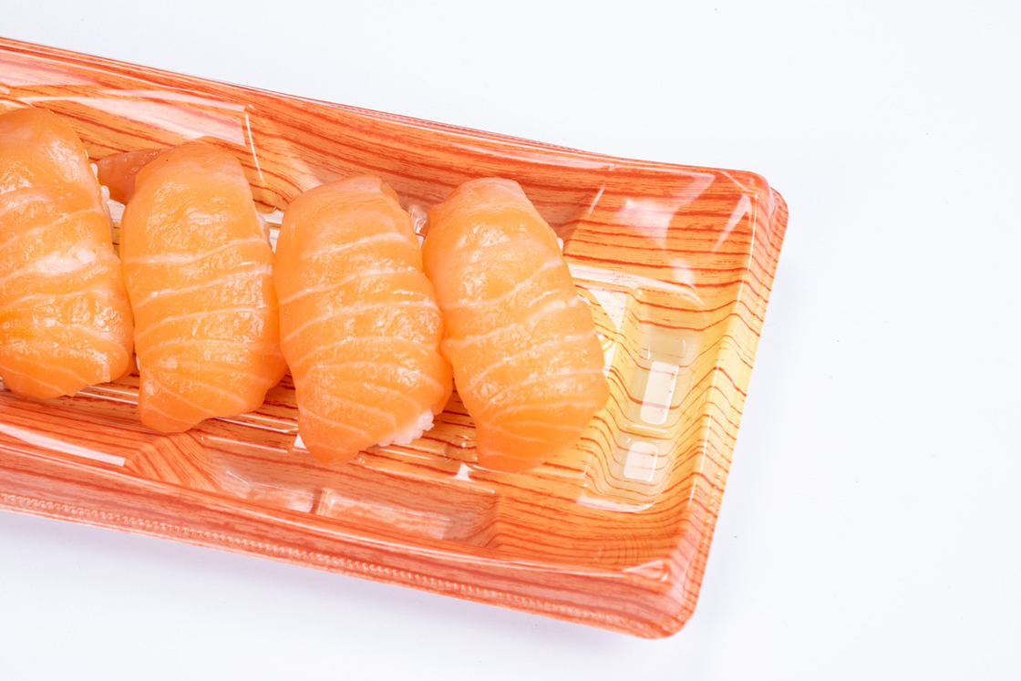 Scatole da prendere Scatole di imballaggio per sushi usa e getta con coperchio Contenitore di plastica trasparente