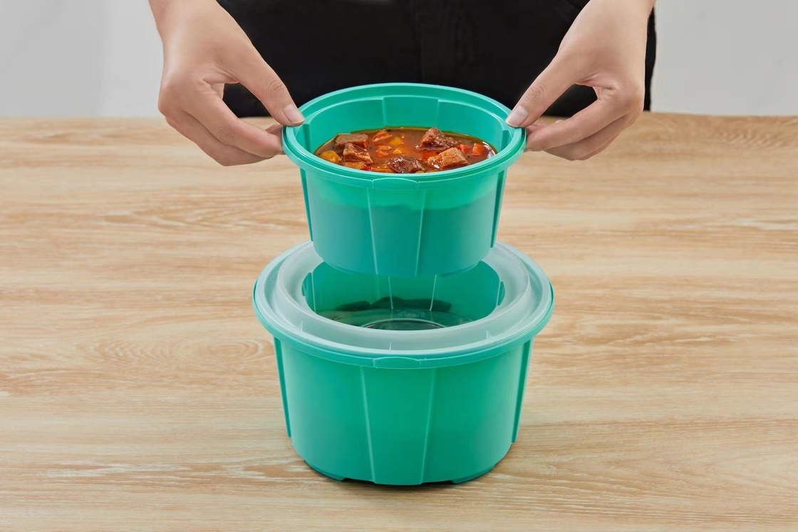 318-1288ml all'ingrosso Pp monouso in plastica rotonda da asporto Sopa vaschetta contenitore alimentare con coperchio