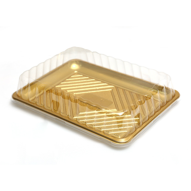 Scatola da pranzo monouso Scatola di imballaggio in plastica trasparente PP spessito scatola di imballaggio rettangolare di qualità da asporto bento