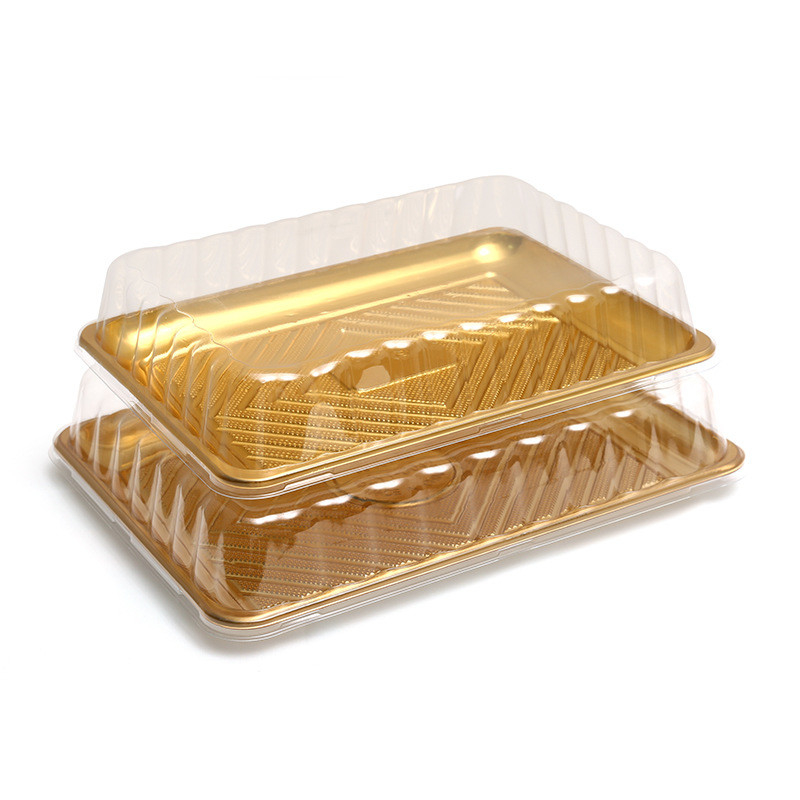 Scatola da pranzo monouso Scatola di imballaggio in plastica trasparente PP spessito scatola di imballaggio rettangolare di qualità da asporto bento