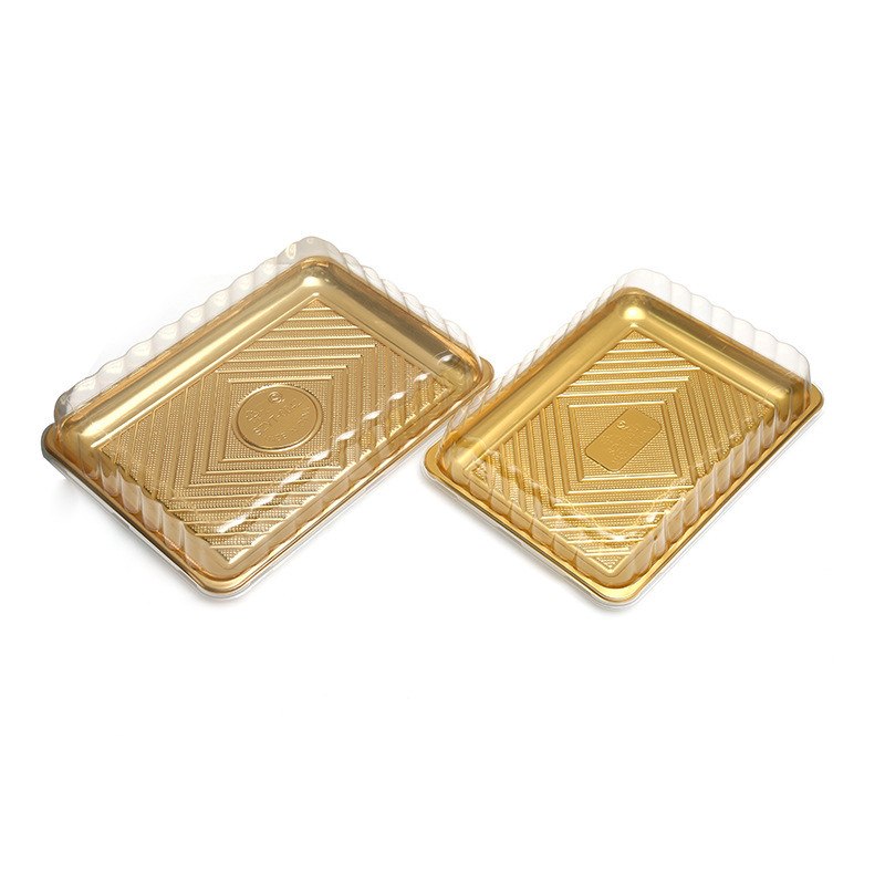 Scatola da pranzo monouso Scatola di imballaggio in plastica trasparente PP spessito scatola di imballaggio rettangolare di qualità da asporto bento