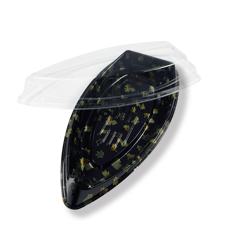Giapponese High Grade Disposable Boat Sushi Sashimi Salmone Piatto Per Andare Scatola di imballaggio