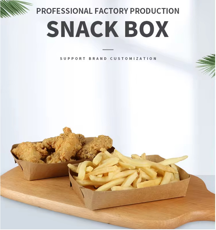 Cartoncino di carta kraft usa e getta per il ristorante, fast food