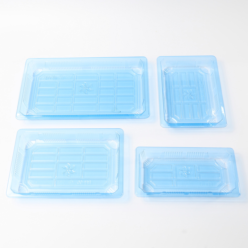 BH00-11 contenitore per alimenti confezionamento da asporto scatola di imballaggio di plastica per buon cibo scatola di plastica blu monouso per sushi