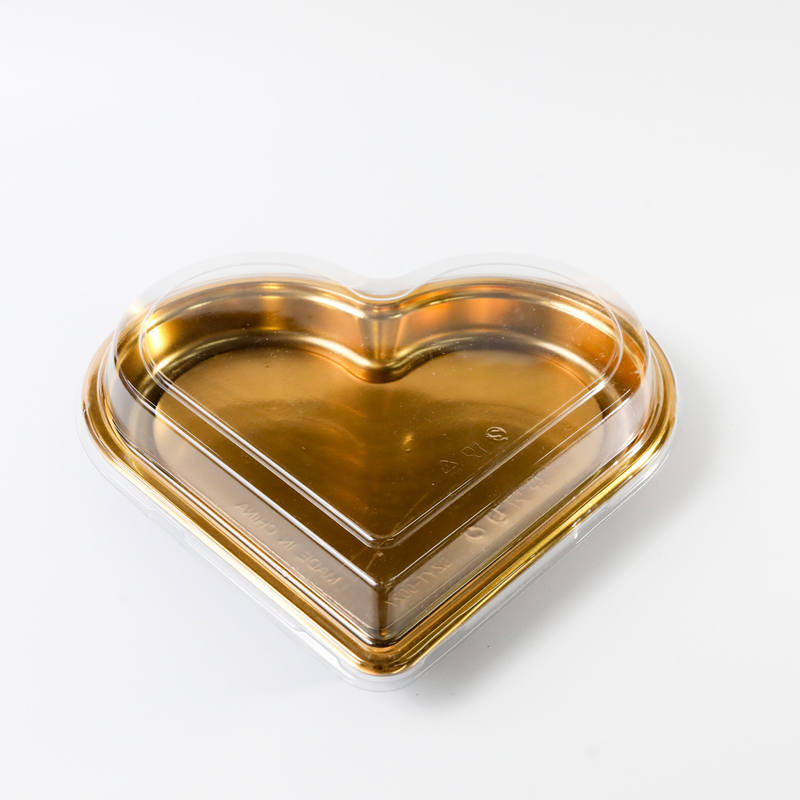Scatole di cioccolato in forma di cuore di plastica Contenitori per fragole stampati al dettaglio sushi Scatola di plastica a forma di cuore