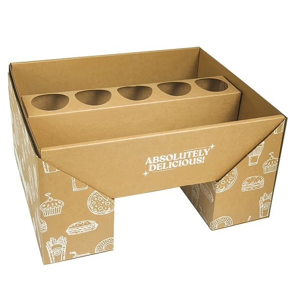 Scatola per cibo di carta kraft usa e getta, scatola per picnic, scatola da asporto per ristoranti, scatola per fast food