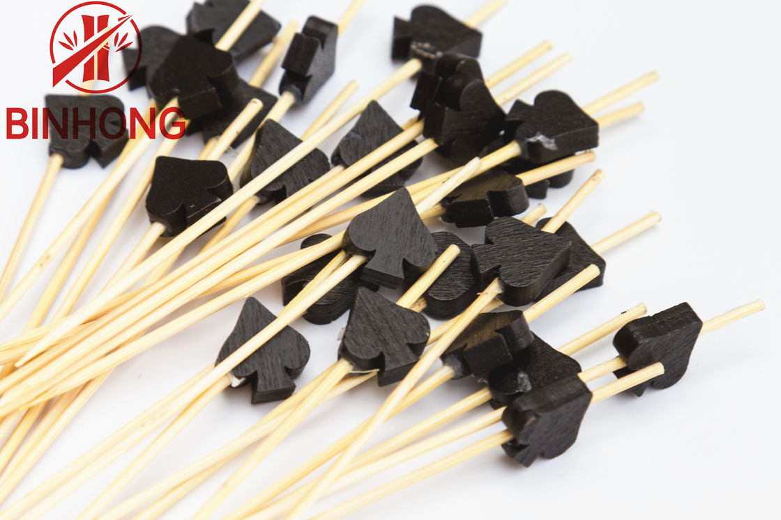 Bastoni di bambù del cocktail normale di bambù eliminabile di colore 6CM