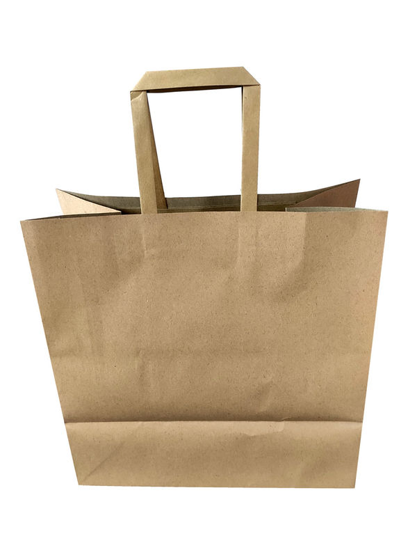 100% 12 riciclabili colora la borsa della carta kraft dell'inchiostro della soia di 15*8*21cm
