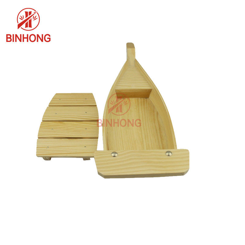 100% 23" di bambù naturale crogiolo Tray For Restaurant di sushi