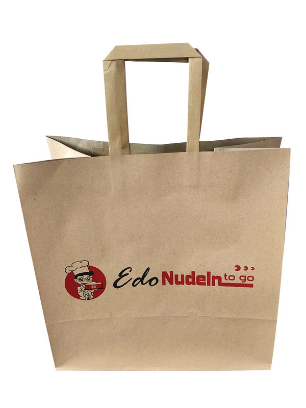 Borsa eliminabile della carta kraft del fondo piatto 27cm
