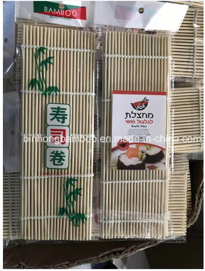 Stuoia di rotolamento del cotone dei sushi sani di bambù premio dei fili