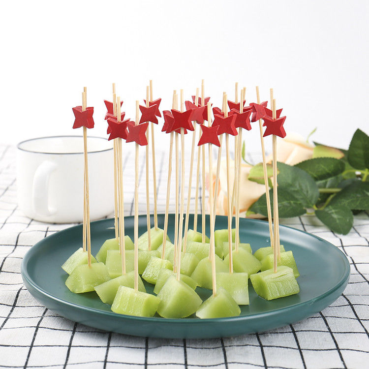 Bastoni di bambù del cocktail normale di bambù eliminabile di colore 6CM