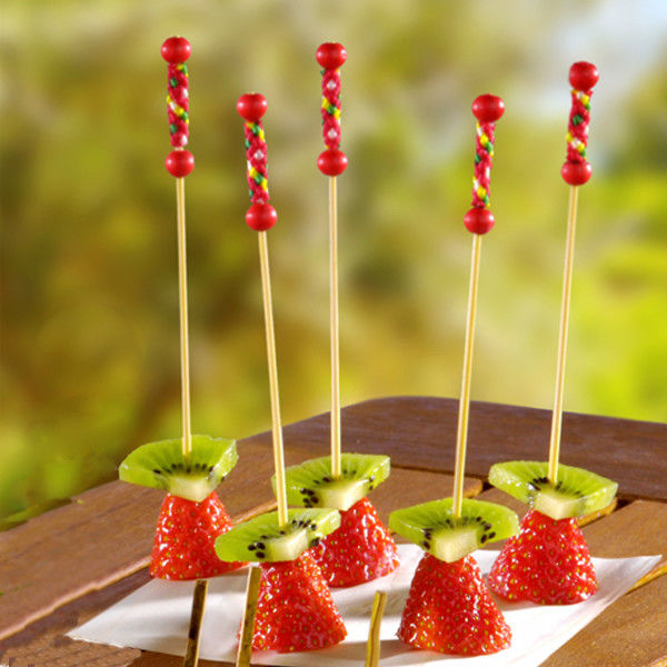Bastoni dell'alimento del bambù della decorazione 8cm del partito per le bevande degli aperitivi