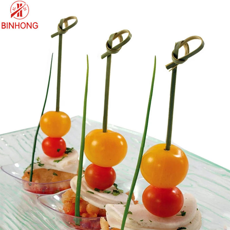 Spiedi su ordinazione del bastone di Logo Art Natural Craft Fruit Bamboo