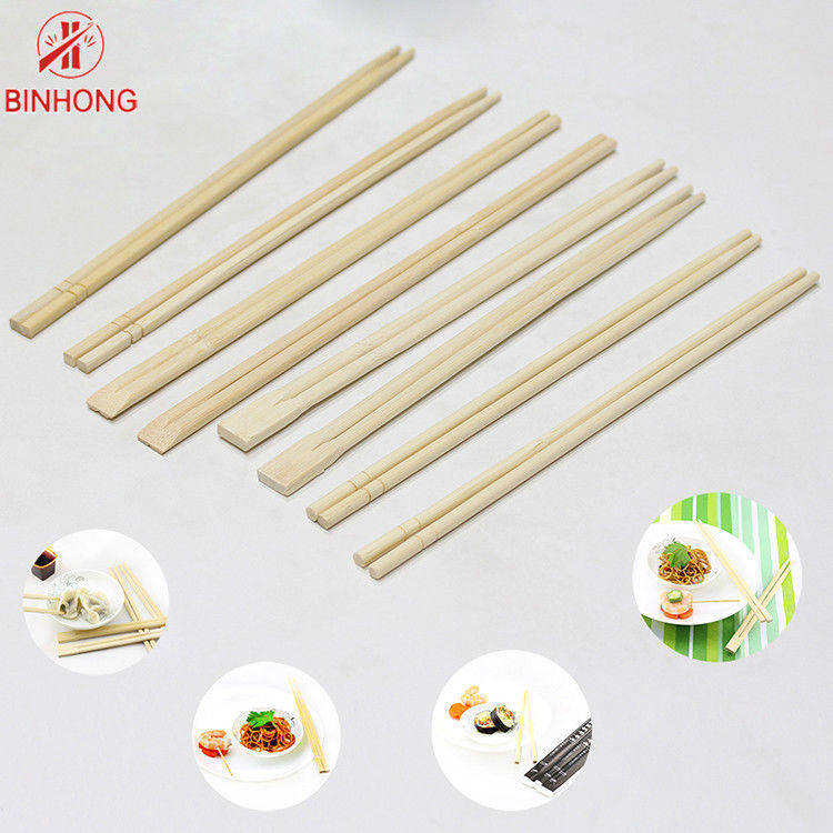Bastoncini di bambù di Dispossiable dei GEMELLI di 21CM -24CM con la metà imballata con carte per alimento cinese