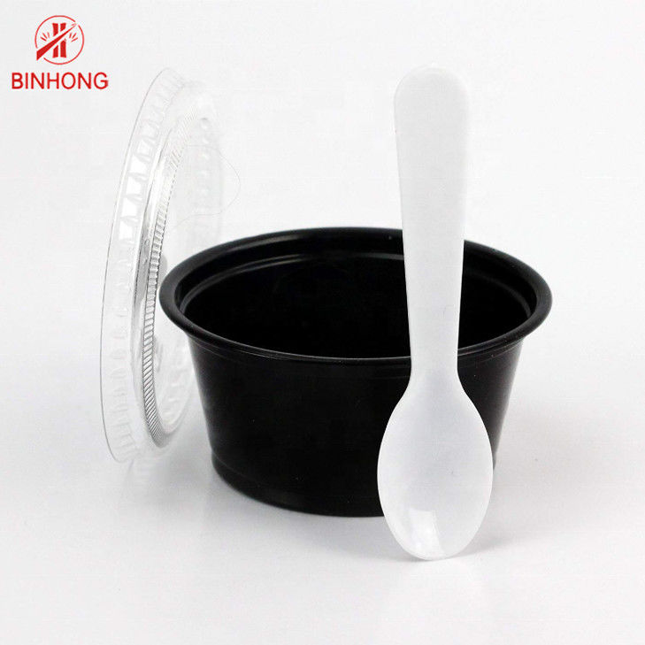 Contenitori eliminabili rotolati della salsa di immersione dell'orlo pp 5.5oz