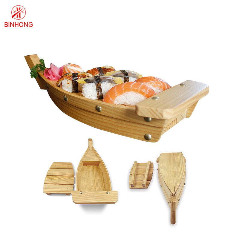 100% 23" di bambù naturale crogiolo Tray For Restaurant di sushi