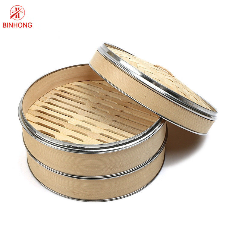 Mini Natural Bamboo Food Steamer per gli gnocchi Dim Sum del pesce della carne delle verdure del riso